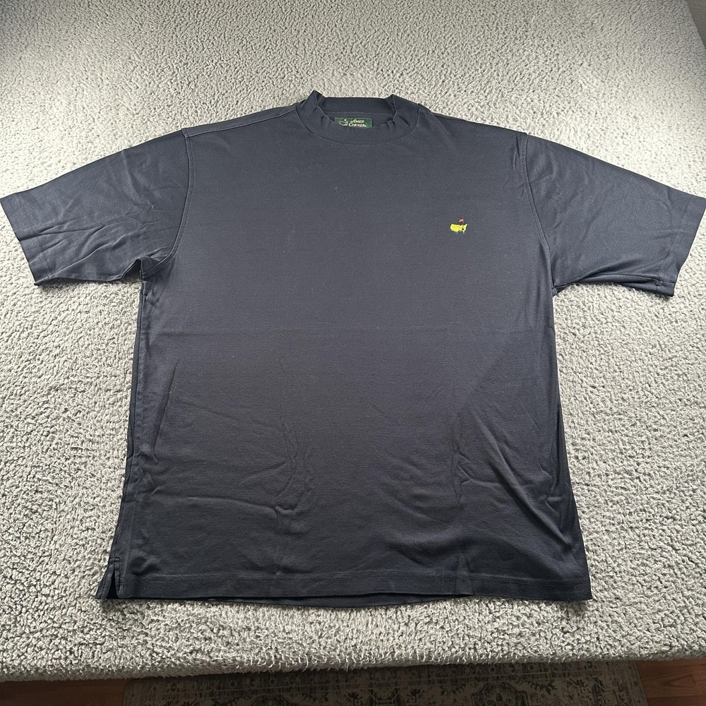 Amen Corner Shirt Mens XL Black Masters Golf Tournament Logo Tee Mercerized